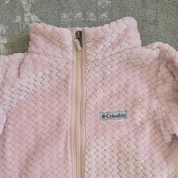 Columbia Light Pink Kids Puffer Jacket - Picture 2 of 6